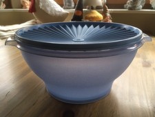 Tupperware Sonnen Schüssel - 4 Liter mit Sonnendeckel Sonnenschüssel - blau