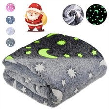 For Girls in Blanket Glow Plush Blanket Gift Boys Dark Soft Fun Throw The Kids
