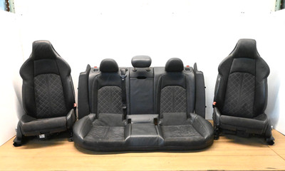 18-21 AUDI A5 S5 Sportback Front & Rear Heated Seat Set Leather Alcantara OEM