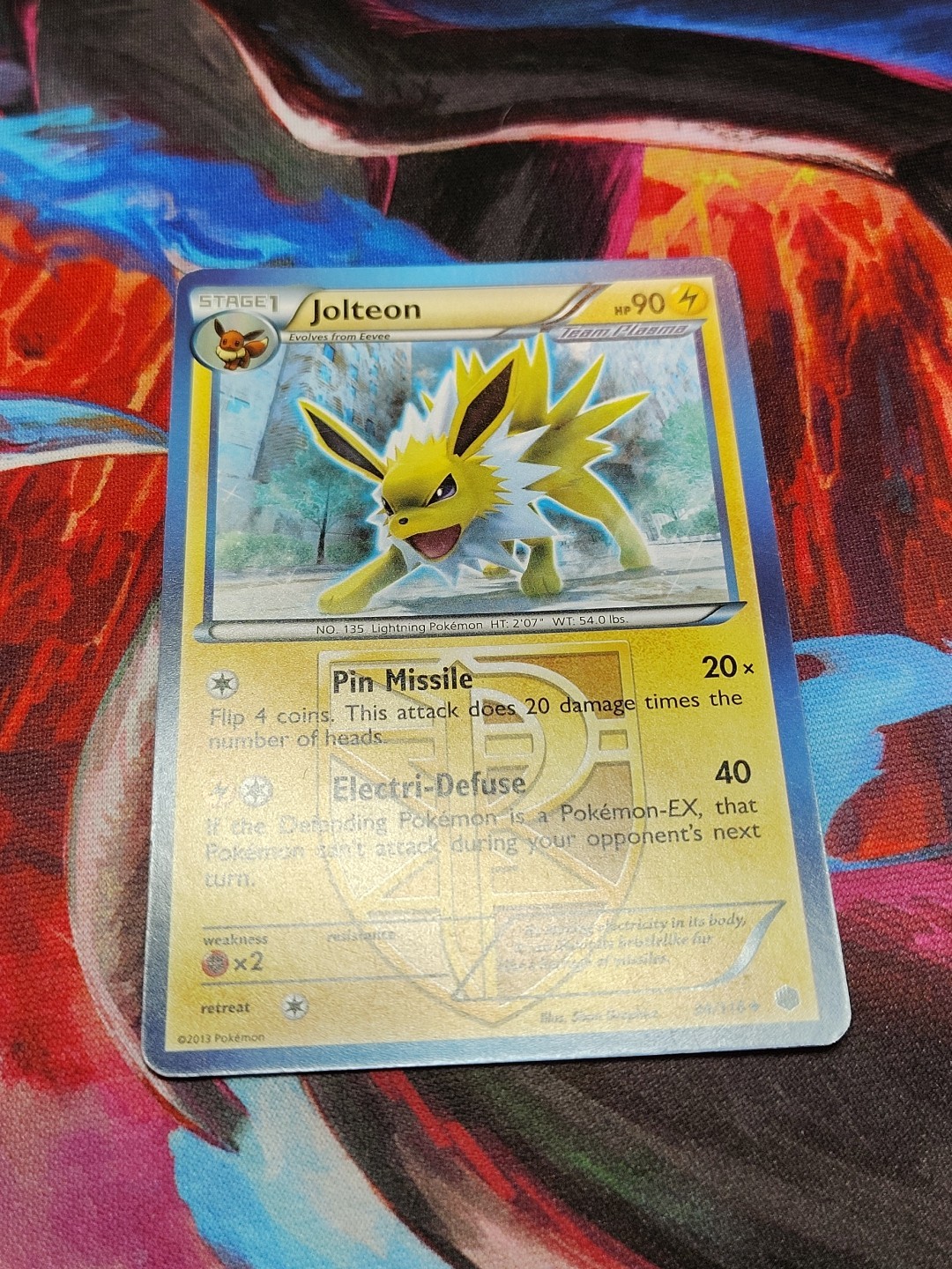 Jolteon Team Plasma 34/116 Plasma Freeze Regular Pokemon TCG