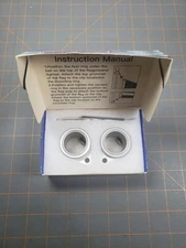 360 Degree Free Rotating Aluminum Alloy Flag Pole Rings 2 pack