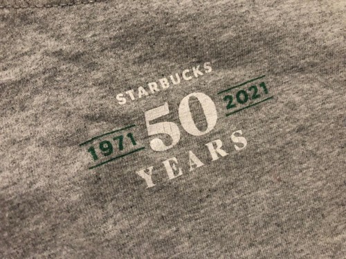 Starbucks Herren T-Shirt 50 Years 1971 - 2021 Graphic Print Gr. 2XL Coffee Gebraucht - Bild 7 von 13