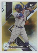 2019 Bowman Platinum Wal-Mart Top Prospects Gold Foil 20/50 Shervyen Newton 17fl