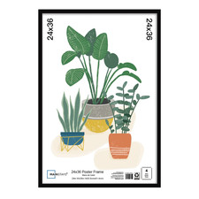 Mainstays 24x36 Black Poster Frame   Wall Mount Display Frames - Pack of 1