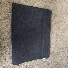 Light Grey Navy Blue Twin Bamboo Flat Sheet Set Cooling, New Microfiber Fabric