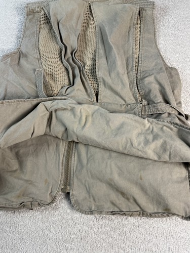 Vintage Banana Republic Safari Vest Mens Large Outdoor Fishing Multi Pocket 90s - Picture 8 of 9