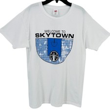 Chicago Sky WMBA Skytown Skyriders White Graphic Shirt Sz Medium Basketball