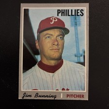 1970 Topps Jim Bunning #403 HOF PERFECT GAME/9 TIME ALL STAR/3 TIME KO LEADER