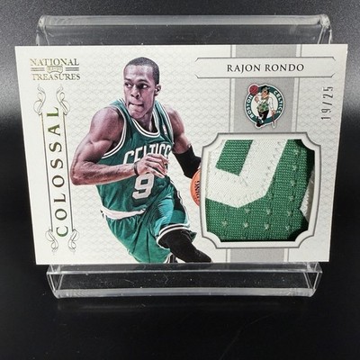 Rajon Rondo 2012-13 National Treasures #3 Prime Game Used O Colossal Patch 19/25