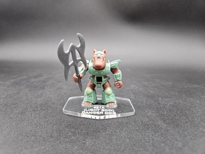 Battle Beasts #21A Danger Dog (Light Skin)  Acrylic Base *** No Toy Included**