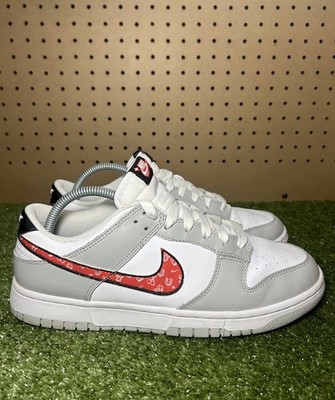 Size 9.5 Nike Dunk Low SE Lottery Pack Grey Fog White Sneakers DR9654-001