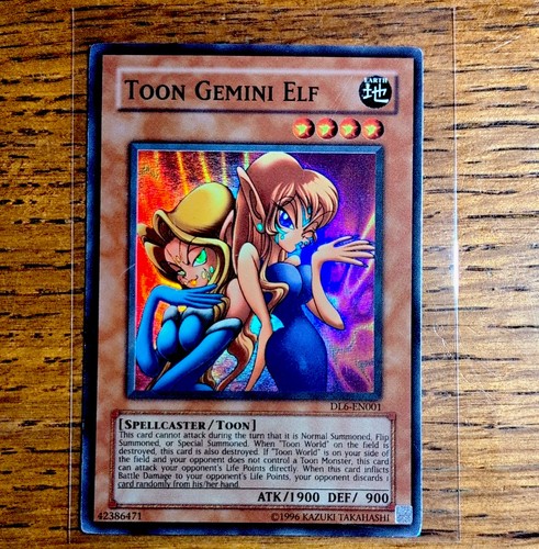 Toon Gemini Elf DL6-EN001 YuGiOh Duelist League card