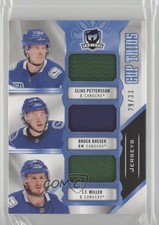 2019-20 The Cup Trios Jerseys 29/33 Elias Pettersson Brock Boeser JT Miller 0o5t