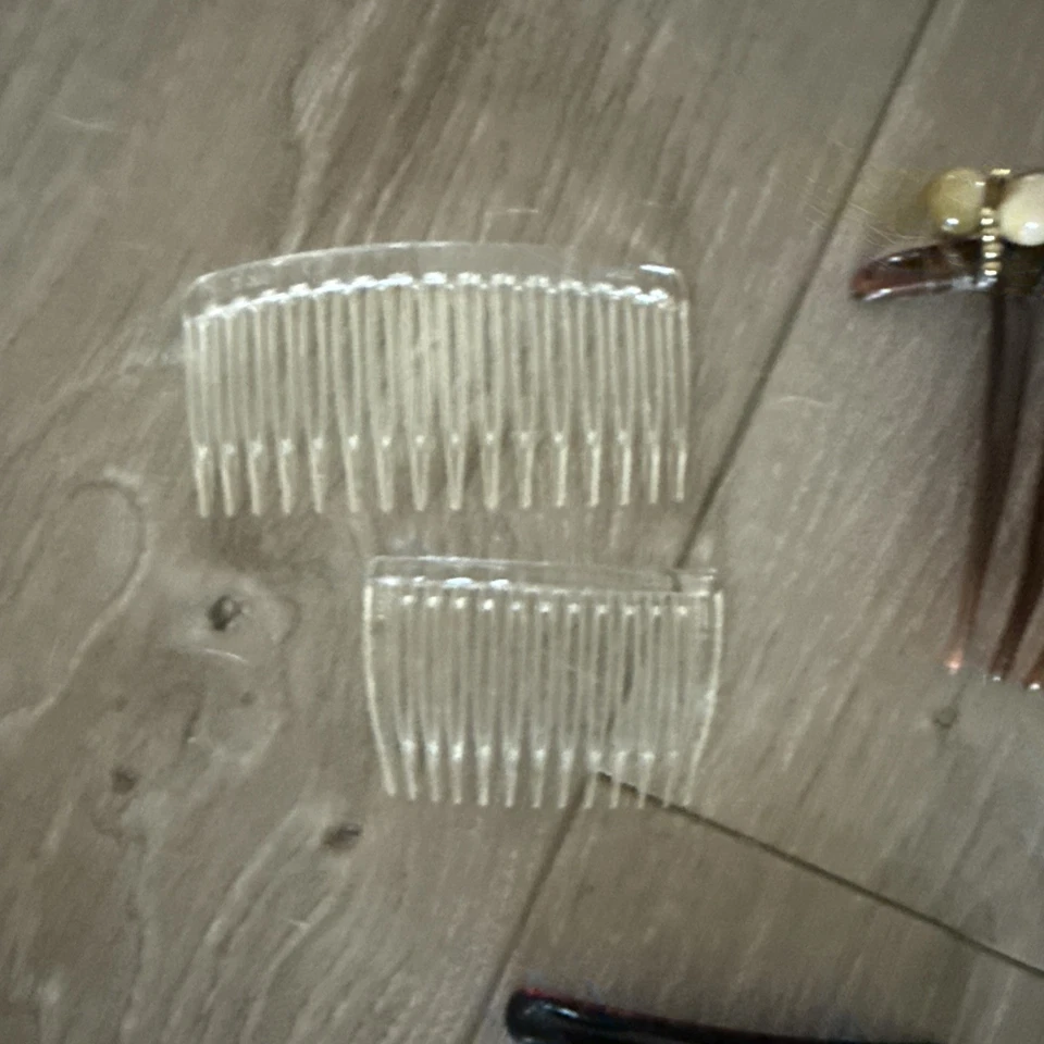 11 piezas deslumbrantes peines franceses grandes con estrás color diamante negro deslumbrantes *leer Foto 3 de 4