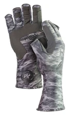 Fish Monkey Half Finger Guide Gloves, Grey Water Camo