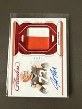 2023 Flawless Joe Thomas Distinguished Patch Auto Ruby #DPA-JTO /15