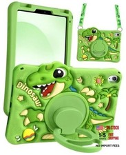 Tablet Case - Cute Cartoon Silicone Cover with Adjustable Shoulder Strap