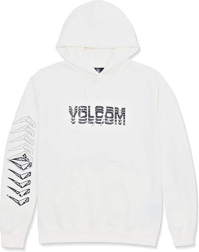 Volcom Men's Cement Pullover Hoodie, Off White Heather, S - Picture 2 of 3
