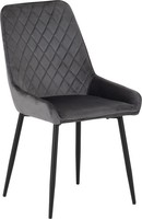 Avery Velvet Dining Chairs With Metal Legs Set Of Two Grey, Green, Sapphire Blue