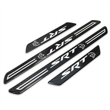 Dodge SRT Hellcat Black Carbon Fiber Universal Door Sill Protector Kick Plates