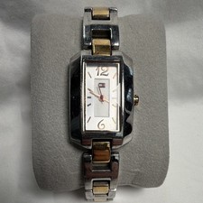 Tommy Hilfiger Donna Bicolore Acciaio Inox Rettangolare Analogico Quarzo 30m