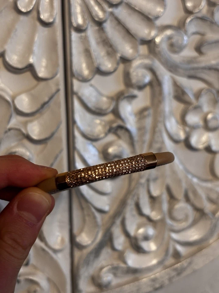 Fossil Damen-Armband aus Leder mit Glitzersteinchen, stylisch, neuwertig - Bild 2 von 3