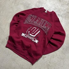  University Of Oklahoma Sooners Red Oak Sweatshirt Mens Size S