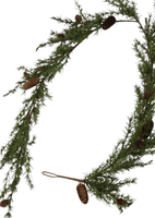 KüNstliche Tannengirlande LäRche 180Cm KüNstliche Weihnachtsgirlande Dekoration