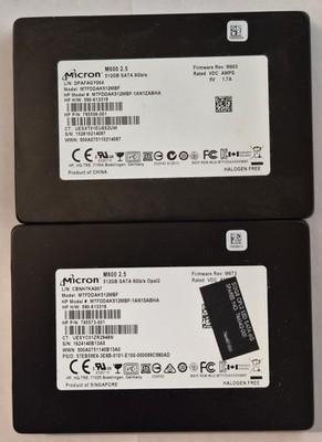 Micron M600 1TB (2x 512GB) SSD, 2.5'', SATA III, MLC, R: 560MB/s, W: 510MB/s