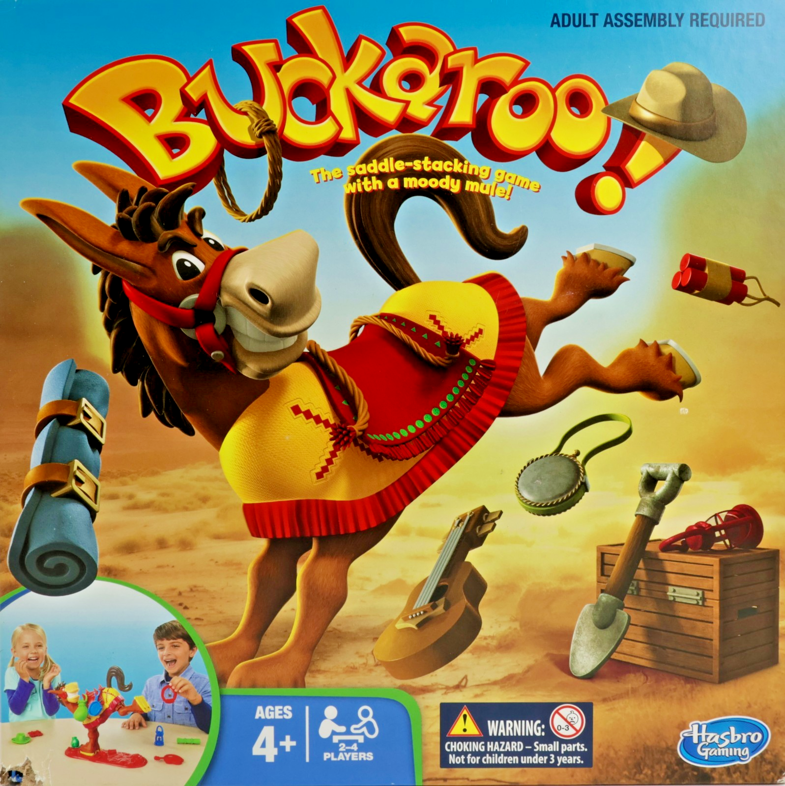 Hasbro Gaming Buckaroo Saddle-Stacking Game (4+) 2-4 Players - Complete