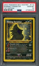 2002 POKEMON 1ST EDITION SHINING TYRANITAR #113 HOLO PSA 10 NEO DESTINY on eBay