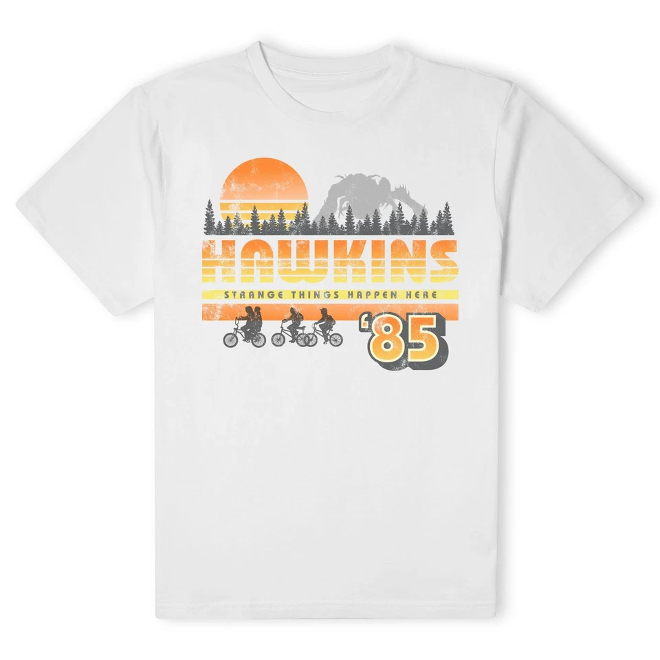 Official Stranger Things Hawkins' 85 T-Shirt - White
