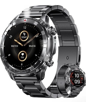 Smart Watches for Men with Bluetooth&Flashlight: 1.52'' IP68 Waterproof Men's ...