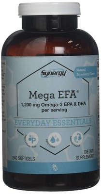 Vitacost Synergy Mega EFA  Mini Gels - 1200 mg per serving Omega 3 EPA & DHA ...