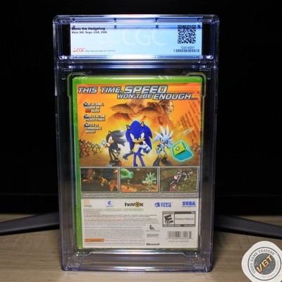 CGC 9.6 A+ - Sonic the Hedgehog 1ST PRINT White-Label Xbox 360