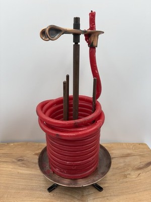 Eclipse Coil Candle Red Candle By The Hour Self Extinguishing Clip