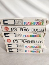 Sylvania Blue Dot and M3 Clear Flashbulbs Lot 6 Boxes 12 Bulbs per box