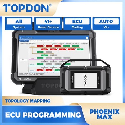 2026 Newest TOPDON Phoenix MAX Ky Programming Fixed Car Diagnostic Scanner J2534