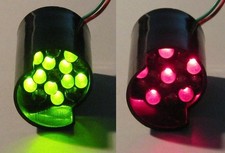 2X 16 LED Cluster Module - Super Bright Red / Green LED Cluster 12V - 26mm Case