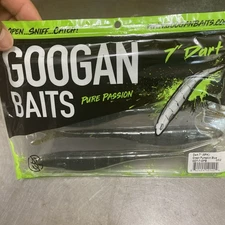 Googan Baits 7” DartGreen Pumpkin Blue 5 count pack 