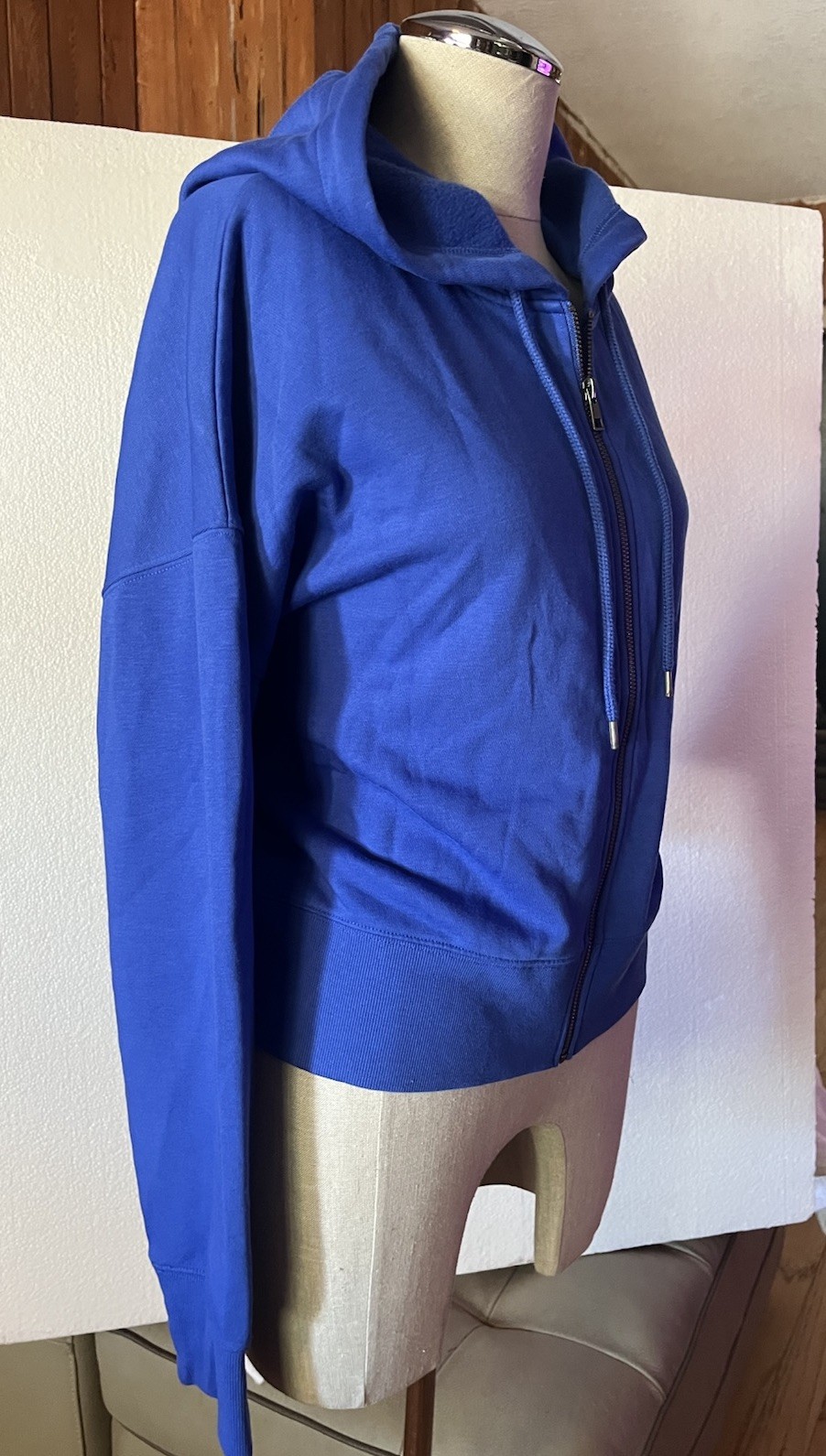 Universal Threads Blue Zipper Front Jacket Hoodie… - image 4