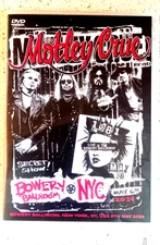 MOTLEY CRUE Rare NEW DVD 2024 SECRET club Gig BOWERY BALLROOM NYC Concert TOUR