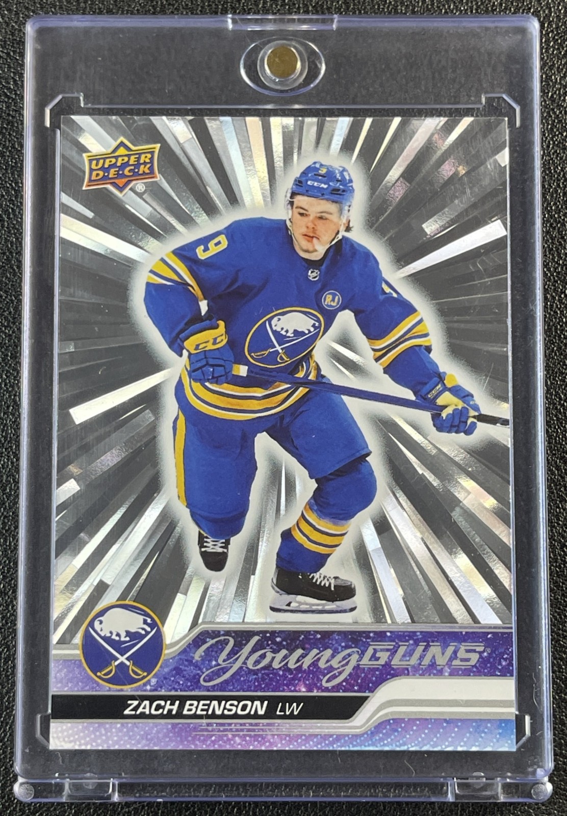ZACH BENSON 2023-24 UPPER DECK #474 ROOKIE OUTBURST SILVER YOUNG GUNS RC A