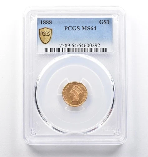 1888-P Gold Dollar — photo from the most recent tracked eBay sale
