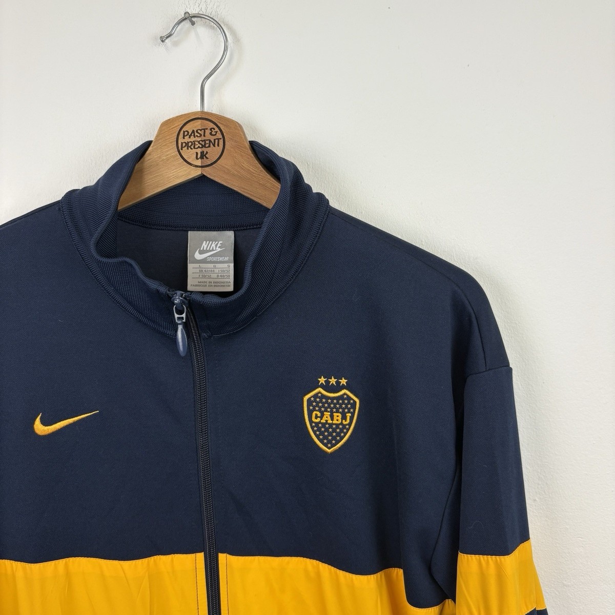 Adidas 2006/07 Boca Juniors Zip Training Jacket Woven Navy Vintage