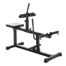 Soozier Steel Seated Calf Raise Machine Adjustable Leg Press Strength Training G