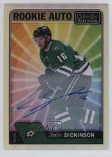 2016-17 O-Pee-Chee Platinum Rookie Rainbow Color Wheel Jason Dickinson Auto f0l