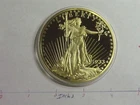 3.8 OZ 1933 STANDING LIBERTY COMMEMORATIVE MEDALLION COPPER NICKEL 24KT GOLD