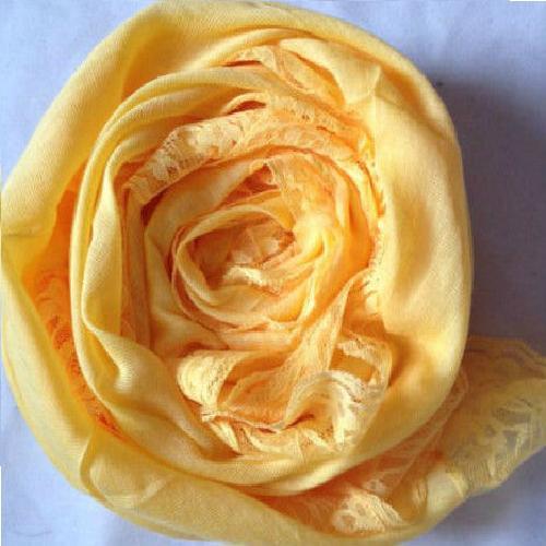 Fashionable Plain Maxi Hijab/Scarf With Lace - Many Colour Listing !! New - Picture 16 of 22