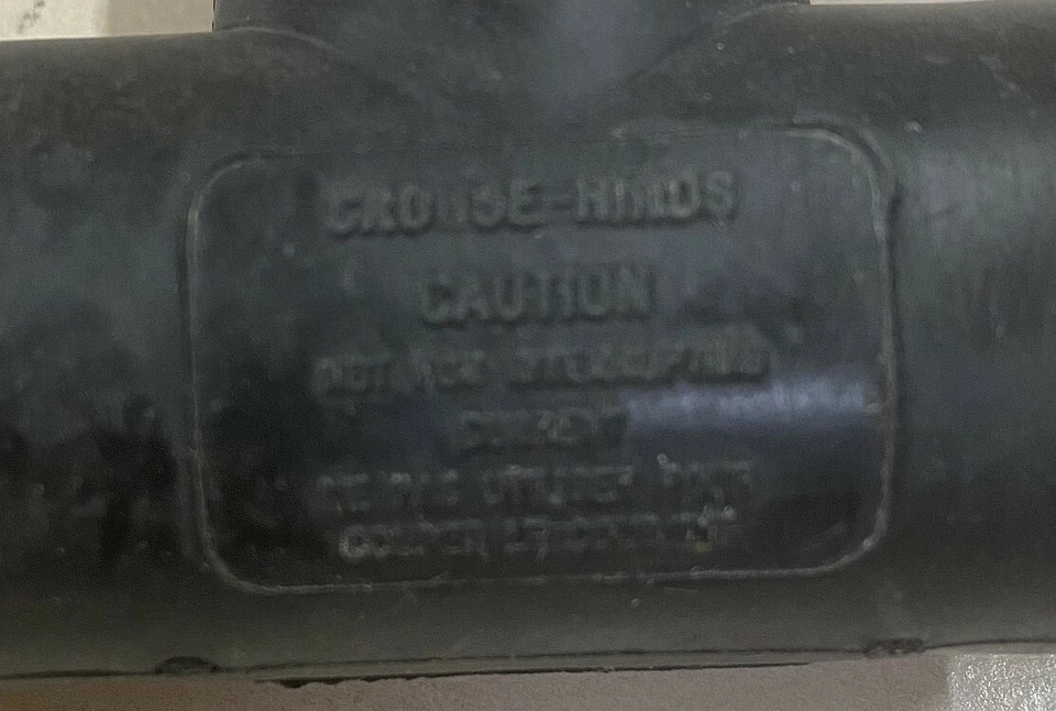 Cooper Crouse-Hinds E1012-2312 Cam-Lok Tapping T E1012 F Series 3-Way T Connecto - Image 3 of 4